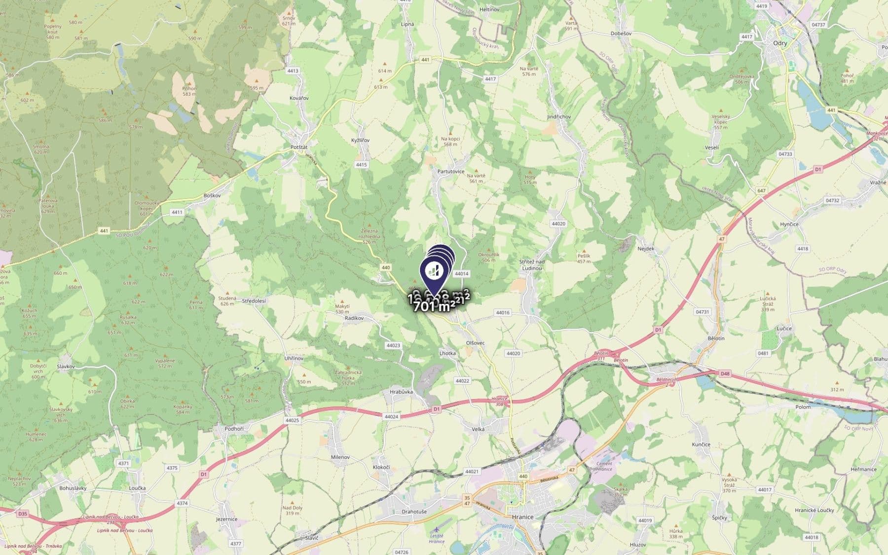 Predaj pozemku 30.822 m², Olšovec, Olomoucký kraj Predaj pozemku 30.822 m², Olšovec, Olomoucký kraj