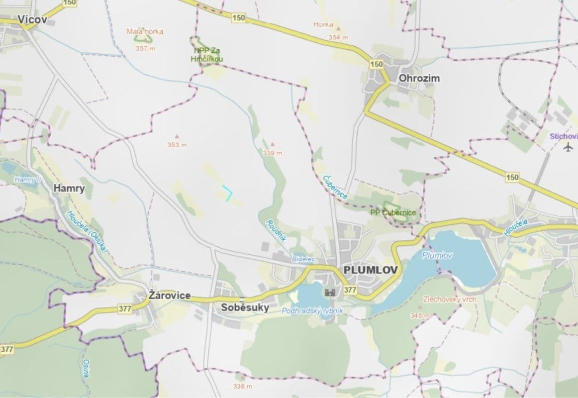 Predaj pozemku 2.255 m², Plumlov, Olomoucký kraj Predaj pozemku 2.255 m², Plumlov, Olomoucký kraj