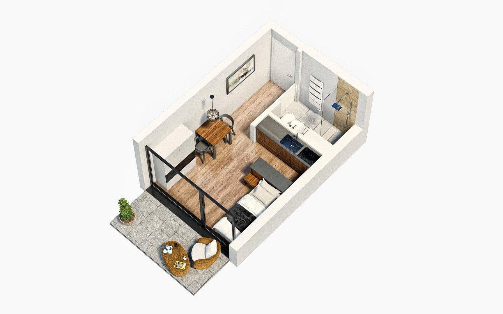 Prenájom bytu 1-izbový 21 m², Deggendorf, Bavorsko Prenájom bytu 1-izbový 21 m², Deggendorf, Bavorsko