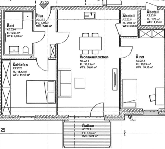 Prenájom bytu 3-izbový 77 m², Alter Mühlenweg 1 c, Bad Bevensen, Dolné Sasko Prenájom bytu 3-izbový 77 m², Alter Mühlenweg 1 c, Bad Bevensen, Dolné Sasko