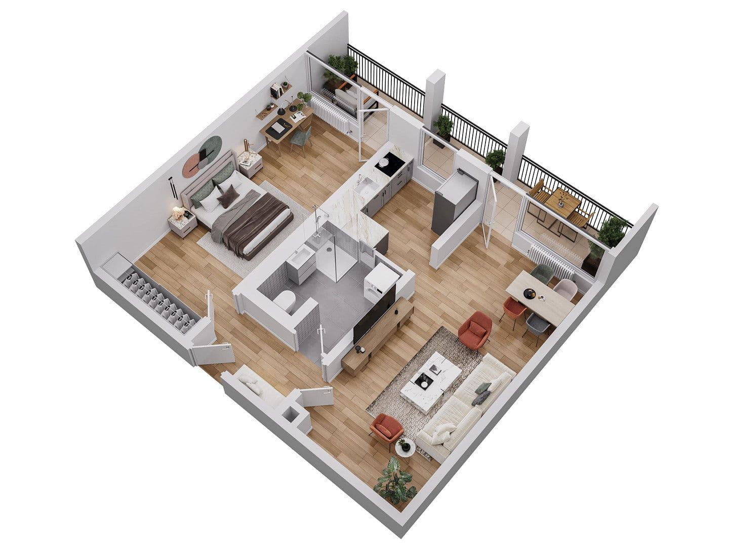 Prenájom bytu 2-izbový 64 m², Hof, Bavorsko Prenájom bytu 2-izbový 64 m², Hof, Bavorsko