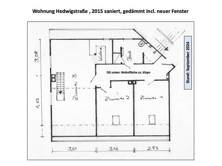 Prenájom bytu 4-izbový 85 m², Hedwigstraße 7, Braunschweig, Dolné Sasko Prenájom bytu 4-izbový 85 m², Hedwigstraße 7, Braunschweig, Dolné Sasko