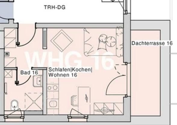 Prenájom bytu 1-izbový 30 m², Cappeler Str. 34, Marburg, Hesensko Prenájom bytu 1-izbový 30 m², Cappeler Str. 34, Marburg, Hesensko