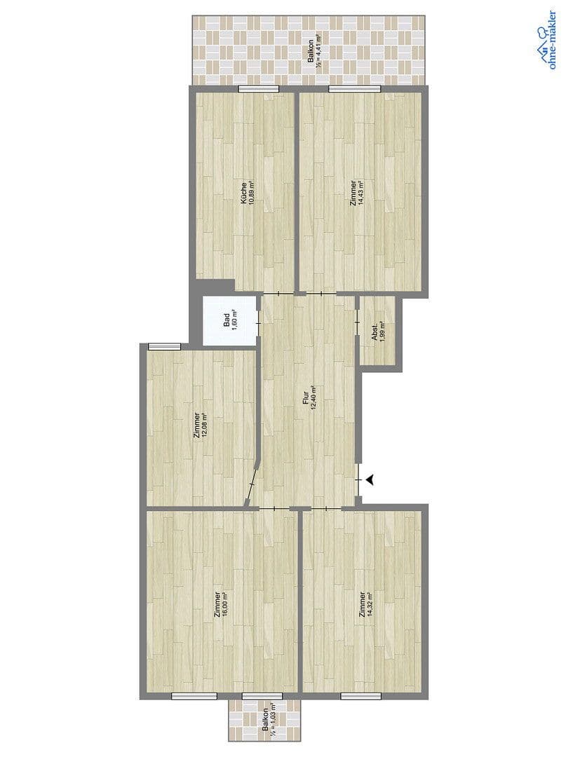 Predaj bytu 4-izbový 90 m², Hamburg, Hamburg Predaj bytu 4-izbový 90 m², Hamburg, Hamburg