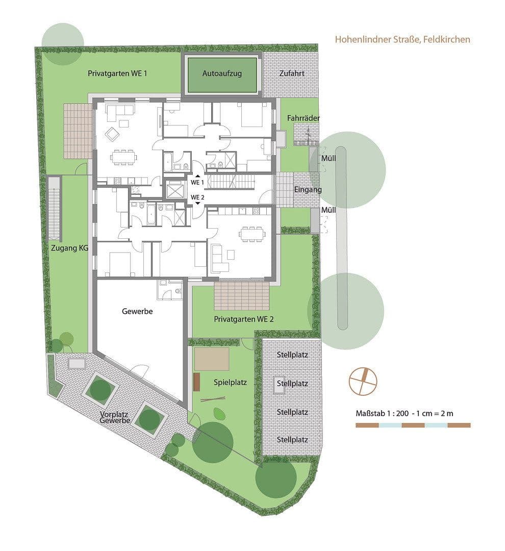 Prenájom bytu 2-izbový 50 m², Hohenlindner Straße 5, Feldkirchen, Bavorsko Prenájom bytu 2-izbový 50 m², Hohenlindner Straße 5, Feldkirchen, Bavorsko