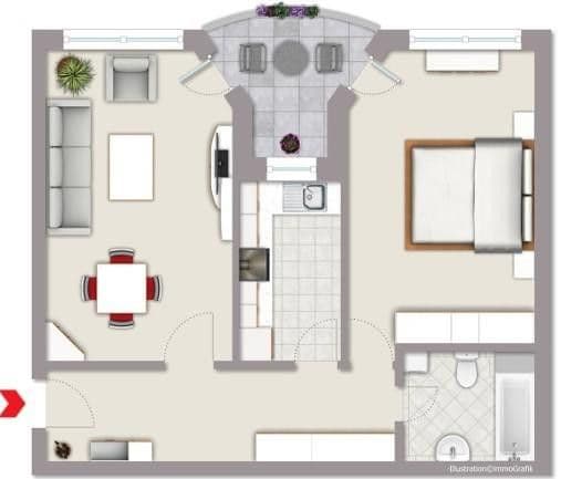 Prenájom bytu 2-izbový 69 m², Schöppingenweg 109, Münster, Severné Porýnie - Westfálsko Prenájom bytu 2-izbový 69 m², Schöppingenweg 109, Münster, Severné Porýnie - Westfálsko