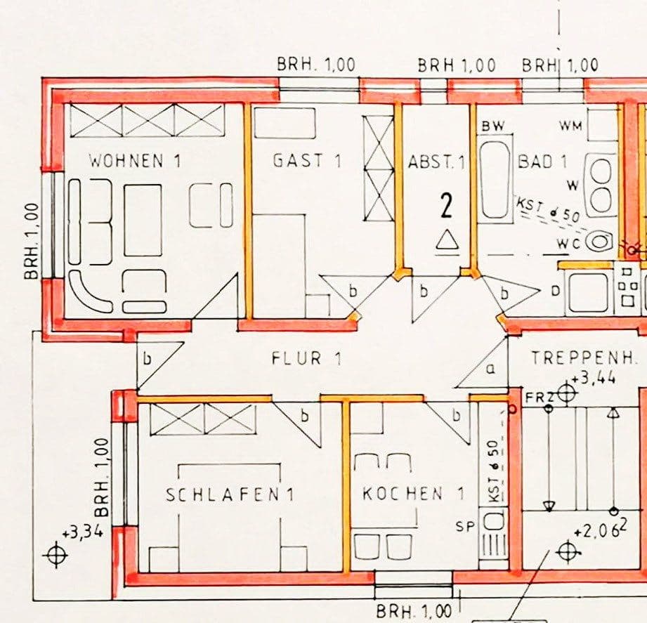 Prenájom bytu 3-izbový 90 m², Kirchstrasse 8, Schwalmtal, Hesensko Prenájom bytu 3-izbový 90 m², Kirchstrasse 8, Schwalmtal, Hesensko