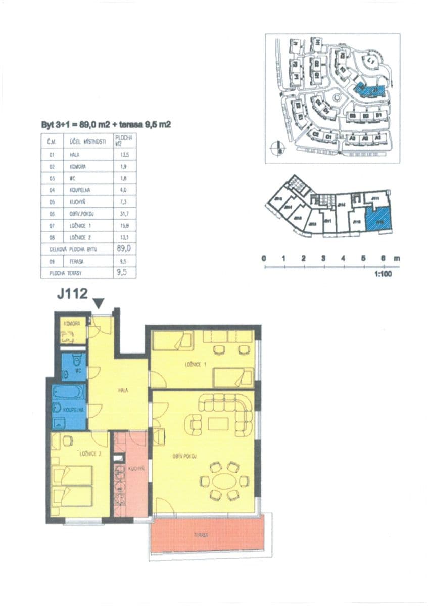 Prenájom bytu 3-izbový 89 m², Symfonická, Praha, Praha Prenájom bytu 3-izbový 89 m², Symfonická, Praha, Praha