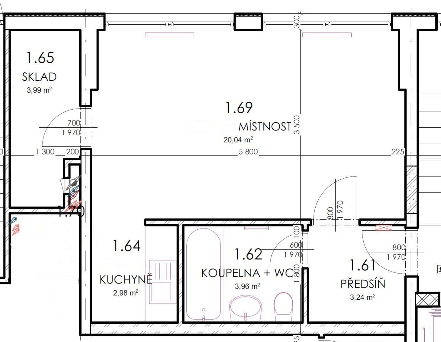 Predaj nebytového priestoru 34 m², Mráčkova, Praha, Praha Predaj nebytového priestoru 34 m², Mráčkova, Praha, Praha