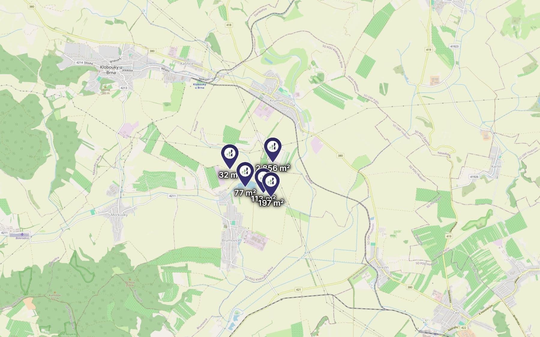 Predaj pozemku 3.275 m², Brumovice, Jihomoravský kraj Predaj pozemku 3.275 m², Brumovice, Jihomoravský kraj