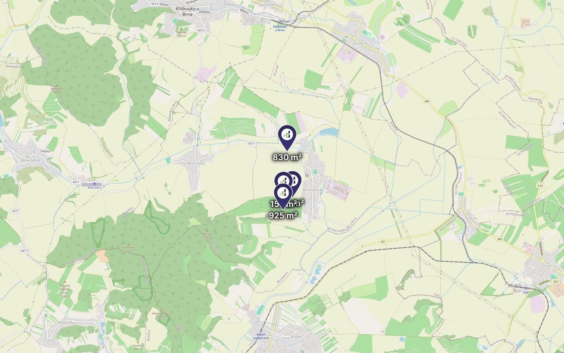 Predaj pozemku 1.940 m², Brumovice, Jihomoravský kraj Predaj pozemku 1.940 m², Brumovice, Jihomoravský kraj