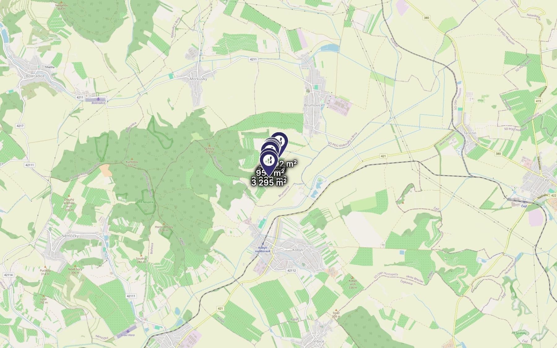 Predaj pozemku 14.781 m², Brumovice, Jihomoravský kraj Predaj pozemku 14.781 m², Brumovice, Jihomoravský kraj