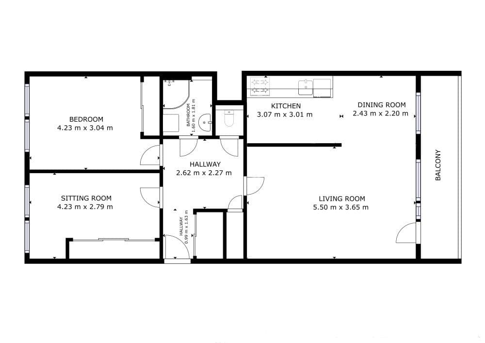 Prenájom bytu 3-izbový 77 m², Dědinova, Praha, Praha Prenájom bytu 3-izbový 77 m², Dědinova, Praha, Praha