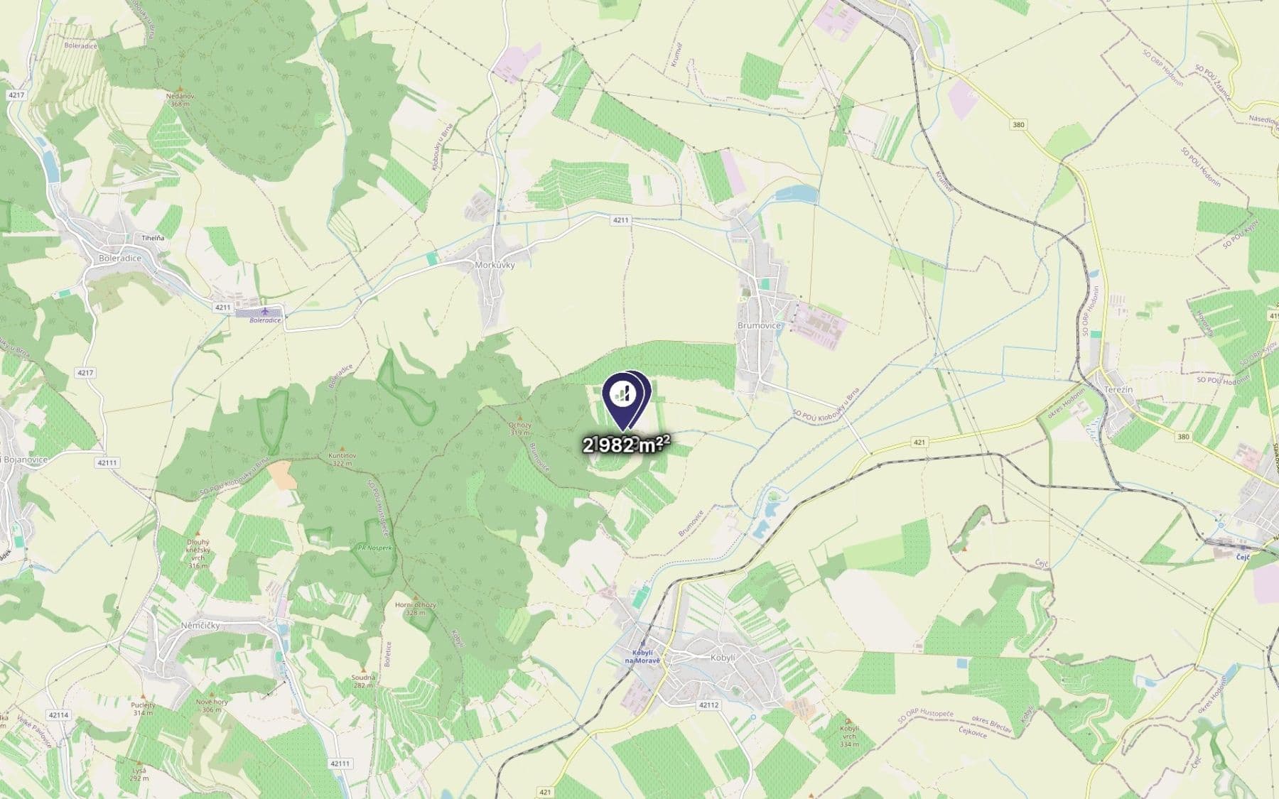 Predaj pozemku 4.931 m², Brumovice, Jihomoravský kraj Predaj pozemku 4.931 m², Brumovice, Jihomoravský kraj