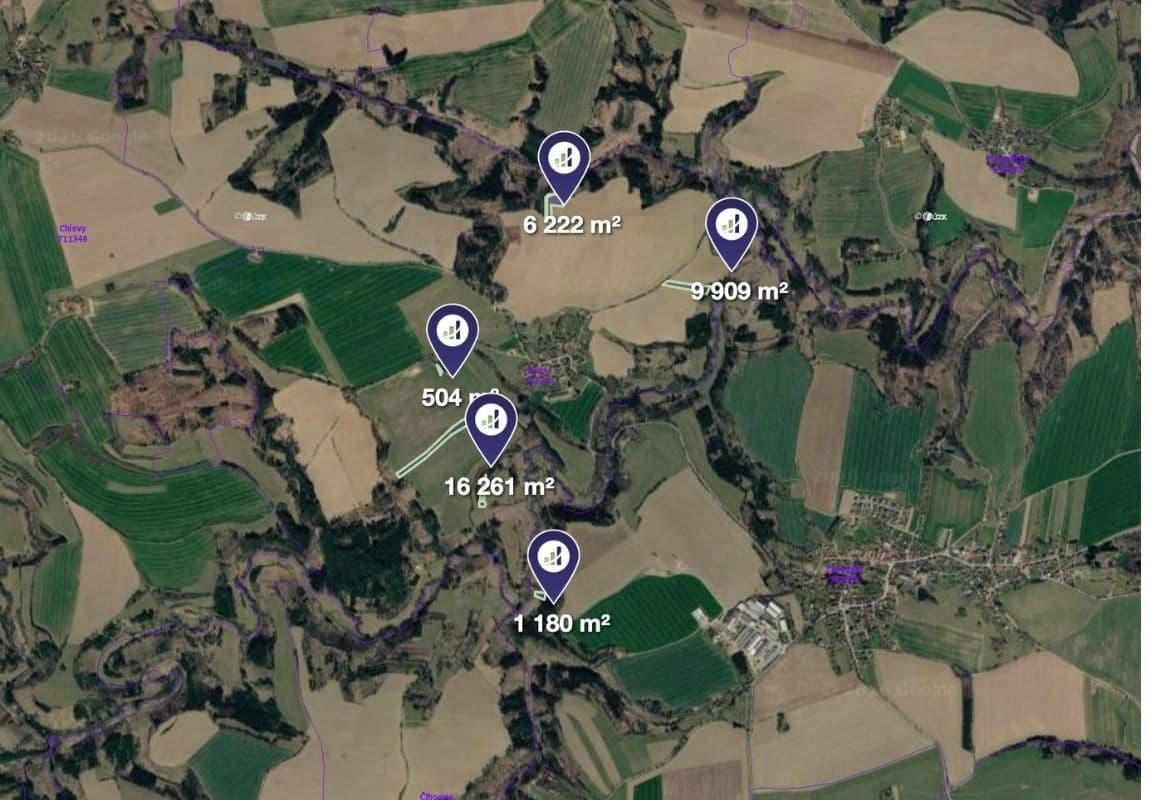 Predaj pozemku 34.076 m², Syrov, Kraj Vysočina Predaj pozemku 34.076 m², Syrov, Kraj Vysočina