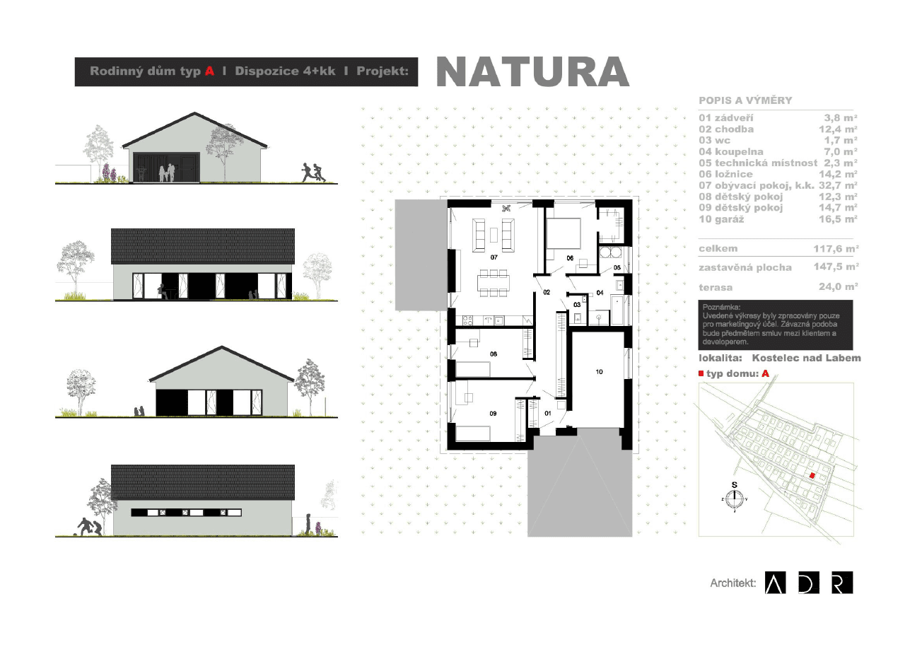 Predaj domu 120 m², pozemok 834 m², Spojovací, Kostelec nad Labem, Středočeský kraj Predaj domu 120 m², pozemok 834 m², Spojovací, Kostelec nad Labem, Středočeský kraj