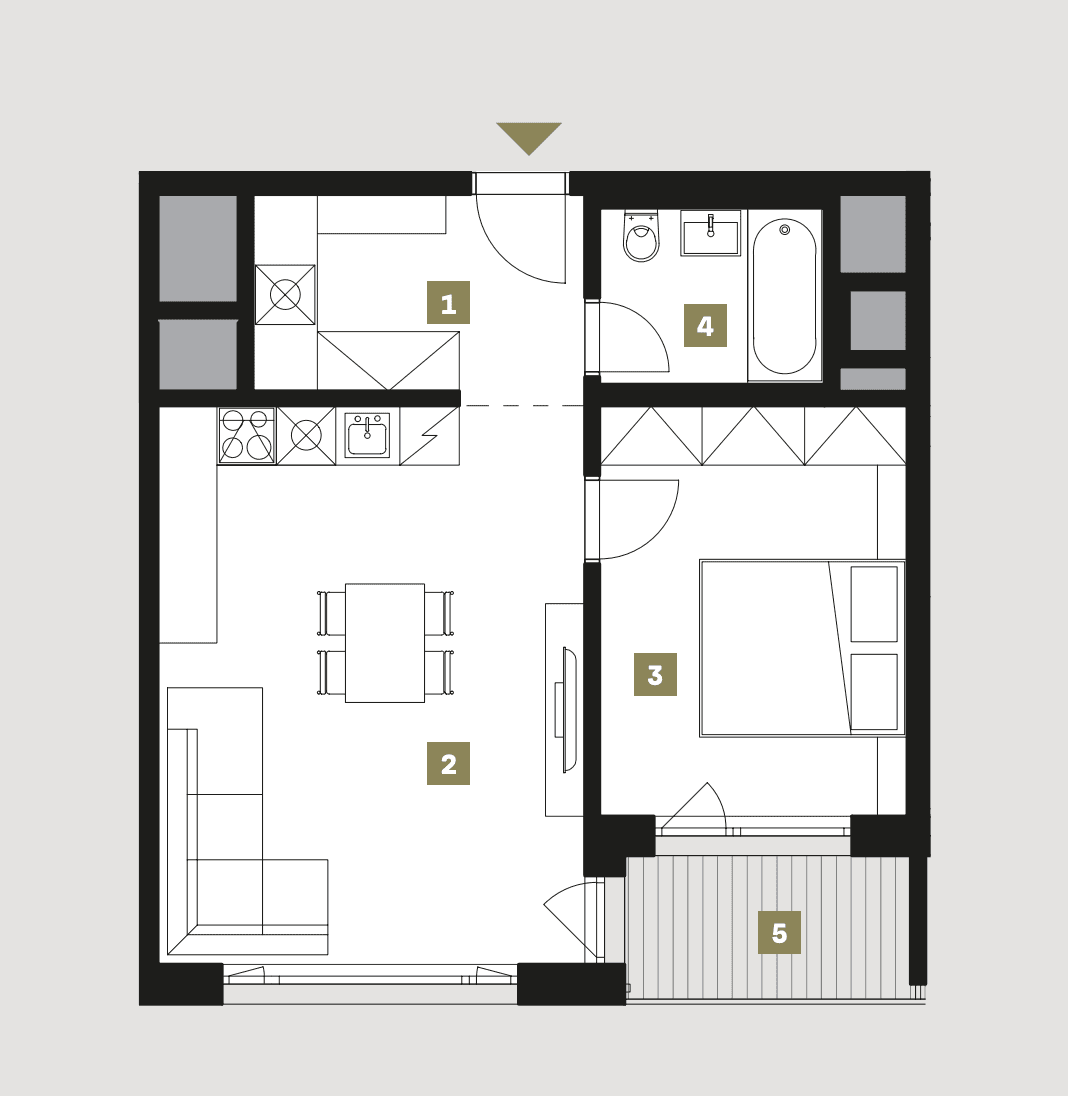 Prenájom bytu 2-izbový 52 m², Zenklova, Praha, Praha Prenájom bytu 2-izbový 52 m², Zenklova, Praha, Praha