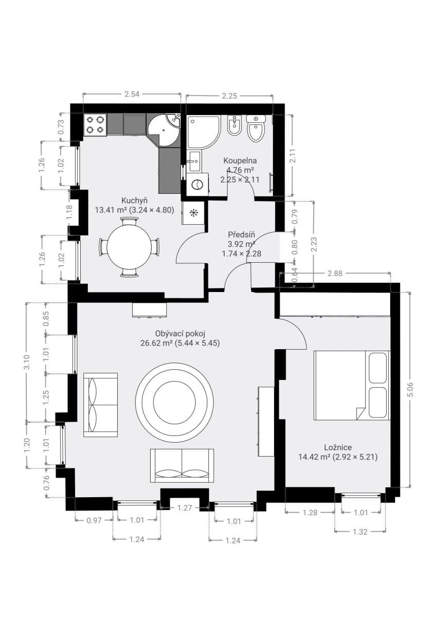 Predaj bytu 2-izbový 63 m², 1. máje, Hrádek nad Nisou, Liberecký kraj Predaj bytu 2-izbový 63 m², 1. máje, Hrádek nad Nisou, Liberecký kraj