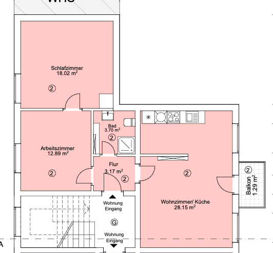 Prenájom bytu 3-izbový 68 m², Rudolfstraße 24, Aachen, Severné Porýnie - Westfálsko Prenájom bytu 3-izbový 68 m², Rudolfstraße 24, Aachen, Severné Porýnie - Westfálsko