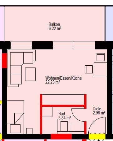 Prenájom bytu 1-izbový 36 m², Egerer Str. 30, Waldsassen, Bavorsko Prenájom bytu 1-izbový 36 m², Egerer Str. 30, Waldsassen, Bavorsko