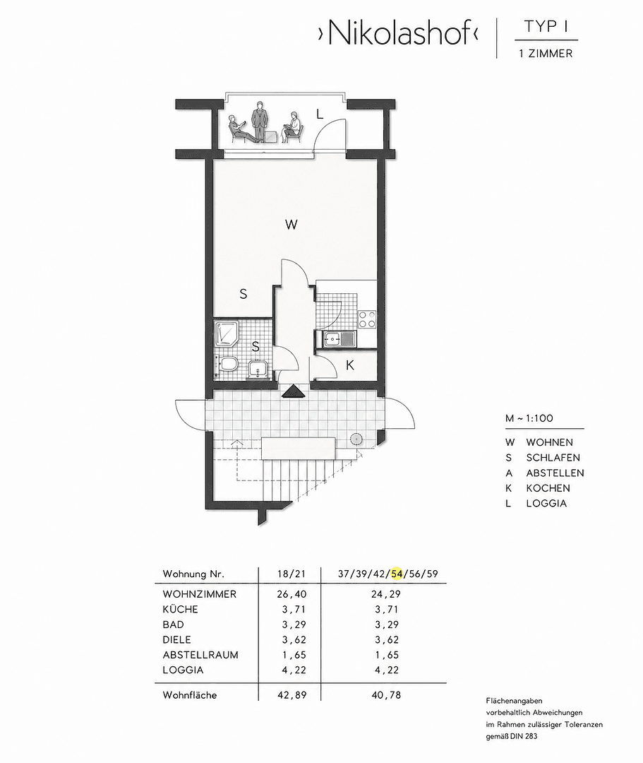 Predaj bytu 1-izbový 43 m², Potsdamer Chaussee 48A, Berlin-Bezirk Steglitz-Zehlendorf, Berlín Predaj bytu 1-izbový 43 m², Potsdamer Chaussee 48A, Berlin-Bezirk Steglitz-Zehlendorf, Berlín