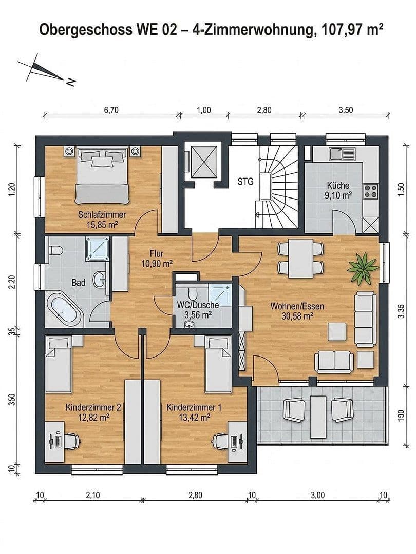 Predaj bytu 4-izbový 108 m², Am Anker 12, Edingen-Neckarhausen, Bádensko-Wurttembersko Predaj bytu 4-izbový 108 m², Am Anker 12, Edingen-Neckarhausen, Bádensko-Wurttembersko