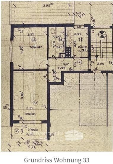 Prenájom bytu 2-izbový 54 m², Segelmacherstraße 10, Bremen, Brémy Prenájom bytu 2-izbový 54 m², Segelmacherstraße 10, Bremen, Brémy
