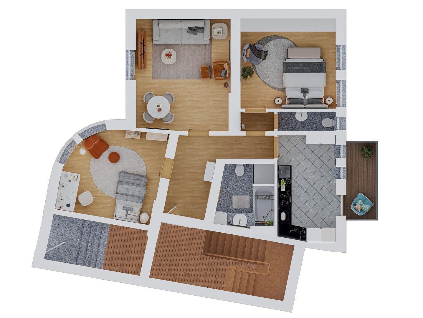 Predaj bytu 3-izbový 76 m², Weimar, Durínsko Predaj bytu 3-izbový 76 m², Weimar, Durínsko