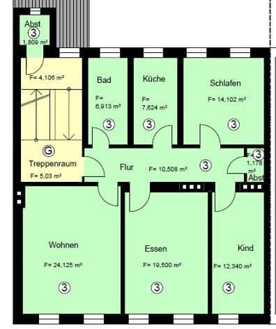 Prenájom bytu 4-izbový 94 m², Hof, Bavorsko Prenájom bytu 4-izbový 94 m², Hof, Bavorsko