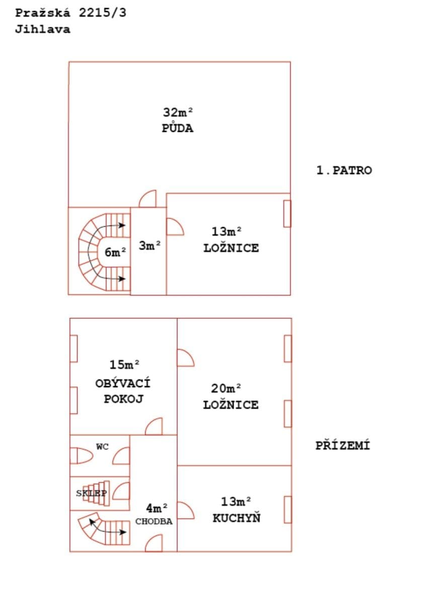 Predaj domu 116 m², pozemok 473 m², Pražská, Jihlava, Kraj Vysočina Predaj domu 116 m², pozemok 473 m², Pražská, Jihlava, Kraj Vysočina