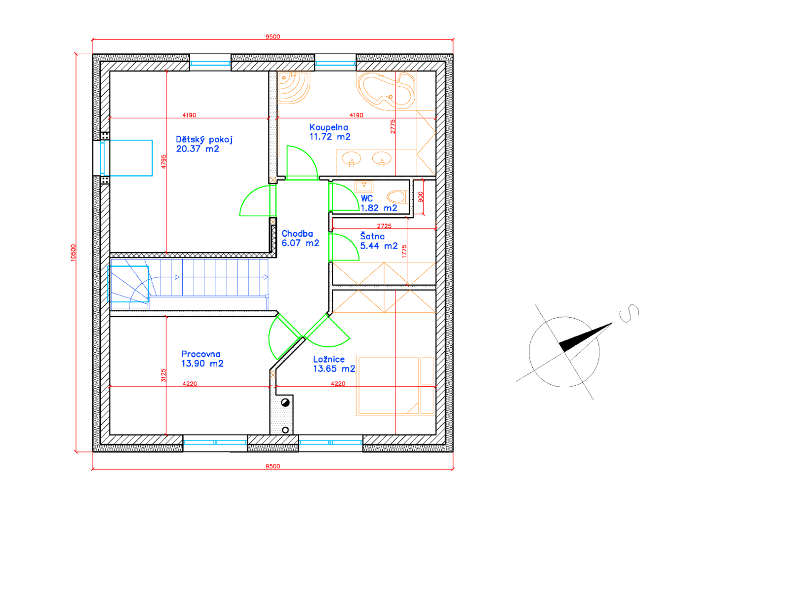 Predaj domu 178 m², pozemok 987 m², Kopretinová, Čerčany, Středočeský kraj Predaj domu 178 m², pozemok 987 m², Kopretinová, Čerčany, Středočeský kraj