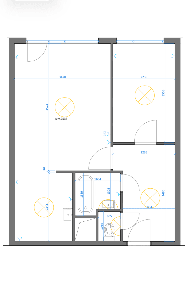 Prenájom bytu 2-izbový 41 m², Strašnická, Praha, Praha Prenájom bytu 2-izbový 41 m², Strašnická, Praha, Praha