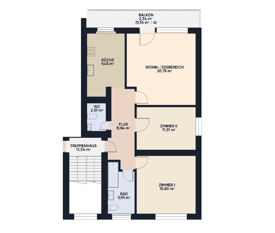 Prenájom bytu 3-izbový 76 m², An den Sandkauten 10, Mainz, Porýnie-Falcko Prenájom bytu 3-izbový 76 m², An den Sandkauten 10, Mainz, Porýnie-Falcko