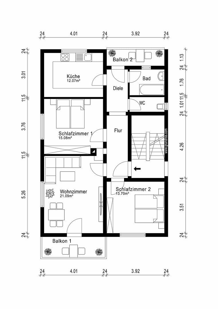 Predaj bytu 3-izbový 83 m², Heilbronn, Bádensko-Wurttembersko Predaj bytu 3-izbový 83 m², Heilbronn, Bádensko-Wurttembersko