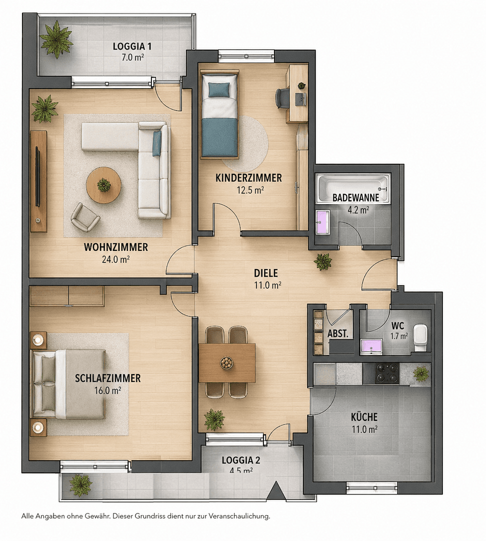 Prenájom bytu 3-izbový 90 m², Urftstr. 110, Mönchengladbach, Severné Porýnie - Westfálsko Prenájom bytu 3-izbový 90 m², Urftstr. 110, Mönchengladbach, Severné Porýnie - Westfálsko