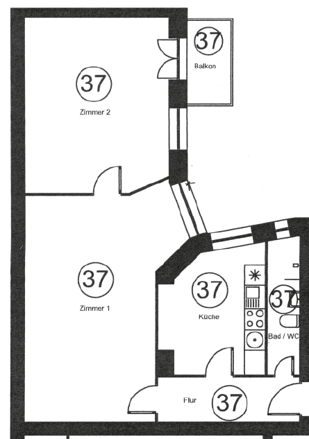 Predaj bytu 2-izbový 64 m², Mindener Straße 3, Berlin, Berlín Predaj bytu 2-izbový 64 m², Mindener Straße 3, Berlin, Berlín