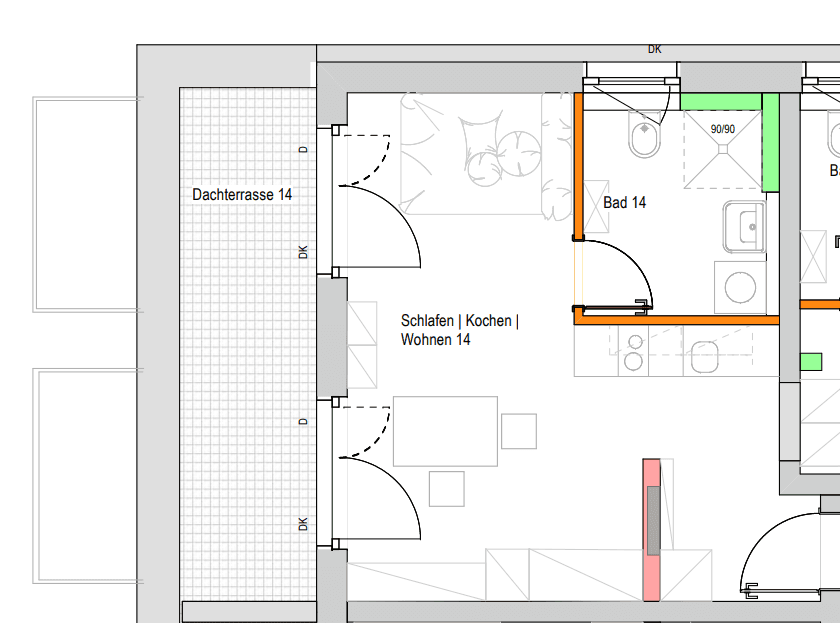 Prenájom bytu 1-izbový 34 m², Cappeler Straße 34, Marburg, Hesensko Prenájom bytu 1-izbový 34 m², Cappeler Straße 34, Marburg, Hesensko