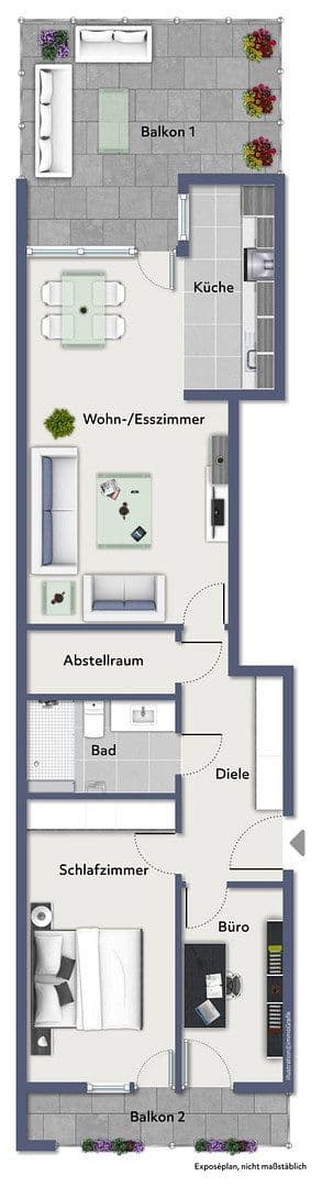 Predaj bytu 3-izbový 76 m², Buxtehude, Dolné Sasko Predaj bytu 3-izbový 76 m², Buxtehude, Dolné Sasko