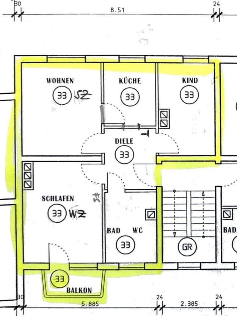 Predaj bytu 3-izbový 58 m², Kreuzederstr. 9, Freilassing, Bavorsko Predaj bytu 3-izbový 58 m², Kreuzederstr. 9, Freilassing, Bavorsko