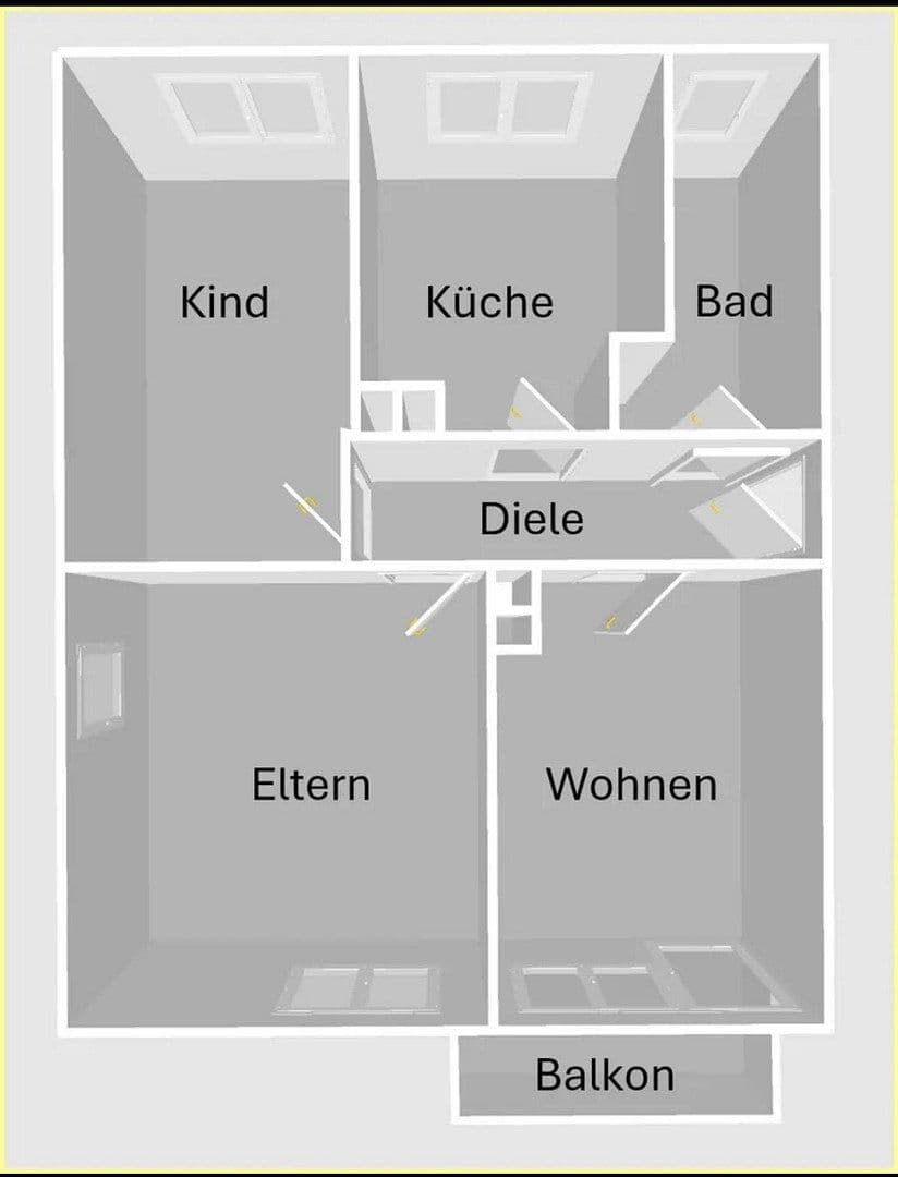 Predaj bytu 3-izbový 48 m², Eythstr.15, Nürnberg, Bavorsko Predaj bytu 3-izbový 48 m², Eythstr.15, Nürnberg, Bavorsko