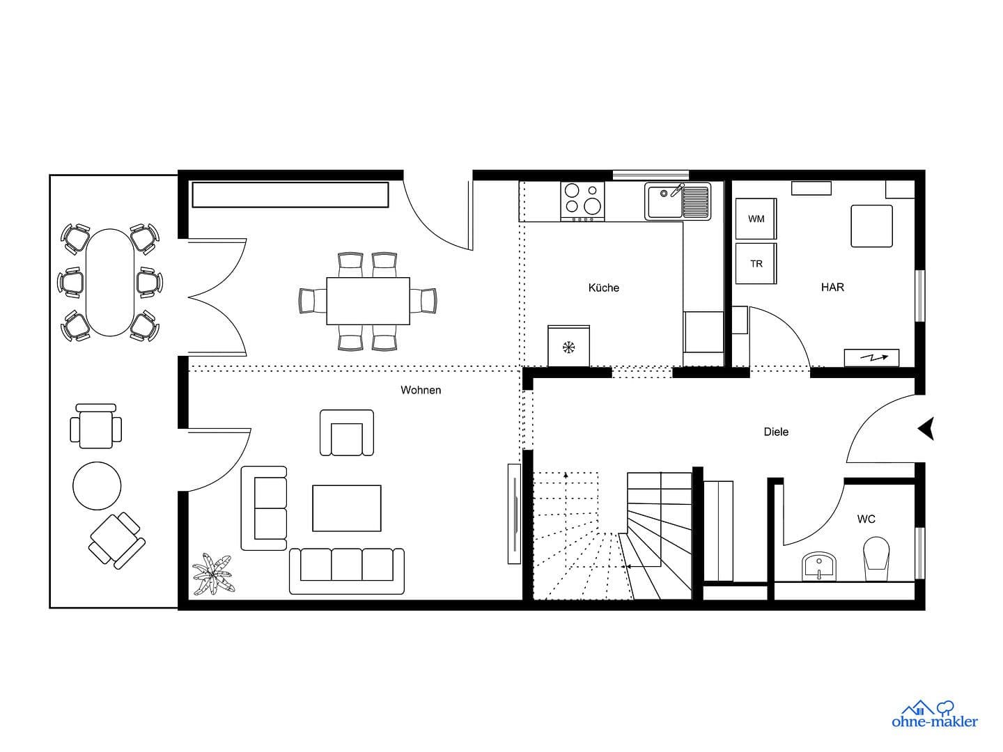 Prenájom domu 146 m², pozemok 250 m², Hugoring 2, Ludwigsfelde, Brandenbursko Prenájom domu 146 m², pozemok 250 m², Hugoring 2, Ludwigsfelde, Brandenbursko