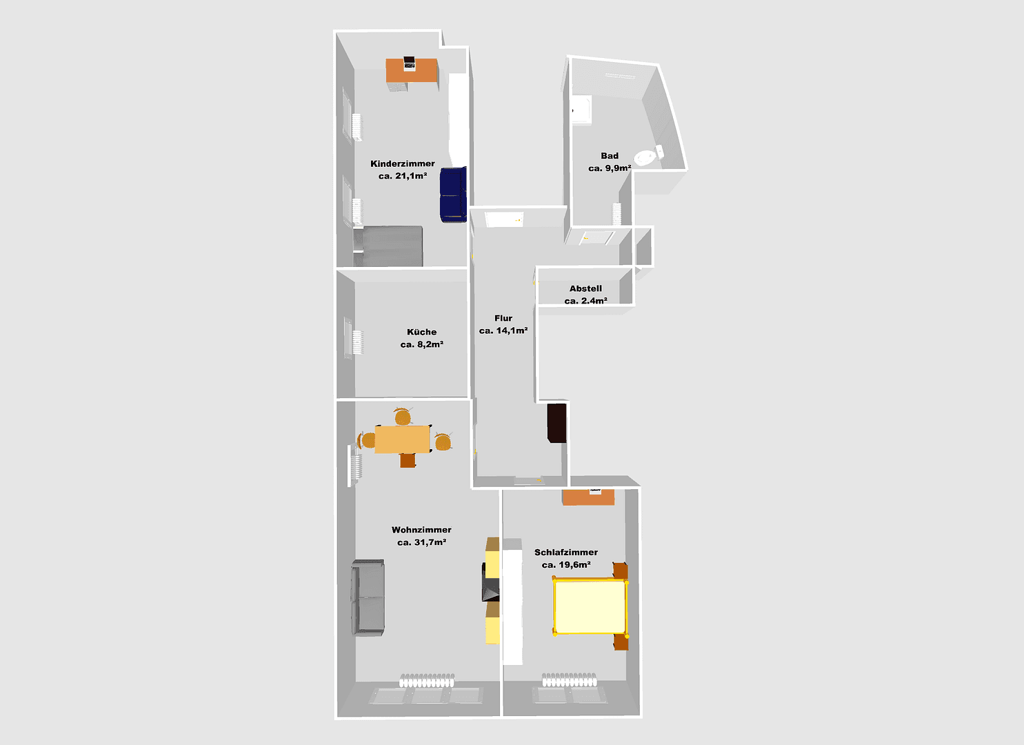 Prenájom bytu 3-izbový 107 m², Creglingen, Bádensko-Wurttembersko Prenájom bytu 3-izbový 107 m², Creglingen, Bádensko-Wurttembersko