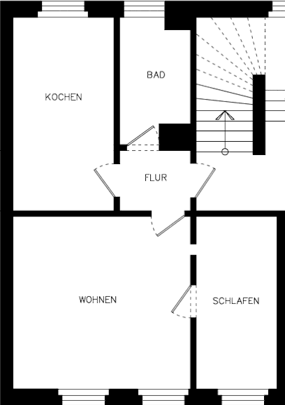 Prenájom bytu 2-izbový 50 m², Talstr. 65, Meißen, Sasko Prenájom bytu 2-izbový 50 m², Talstr. 65, Meißen, Sasko