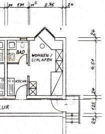 Prenájom bytu 1-izbový 21 m², Bingen am Rhein, Porýnie-Falcko Prenájom bytu 1-izbový 21 m², Bingen am Rhein, Porýnie-Falcko