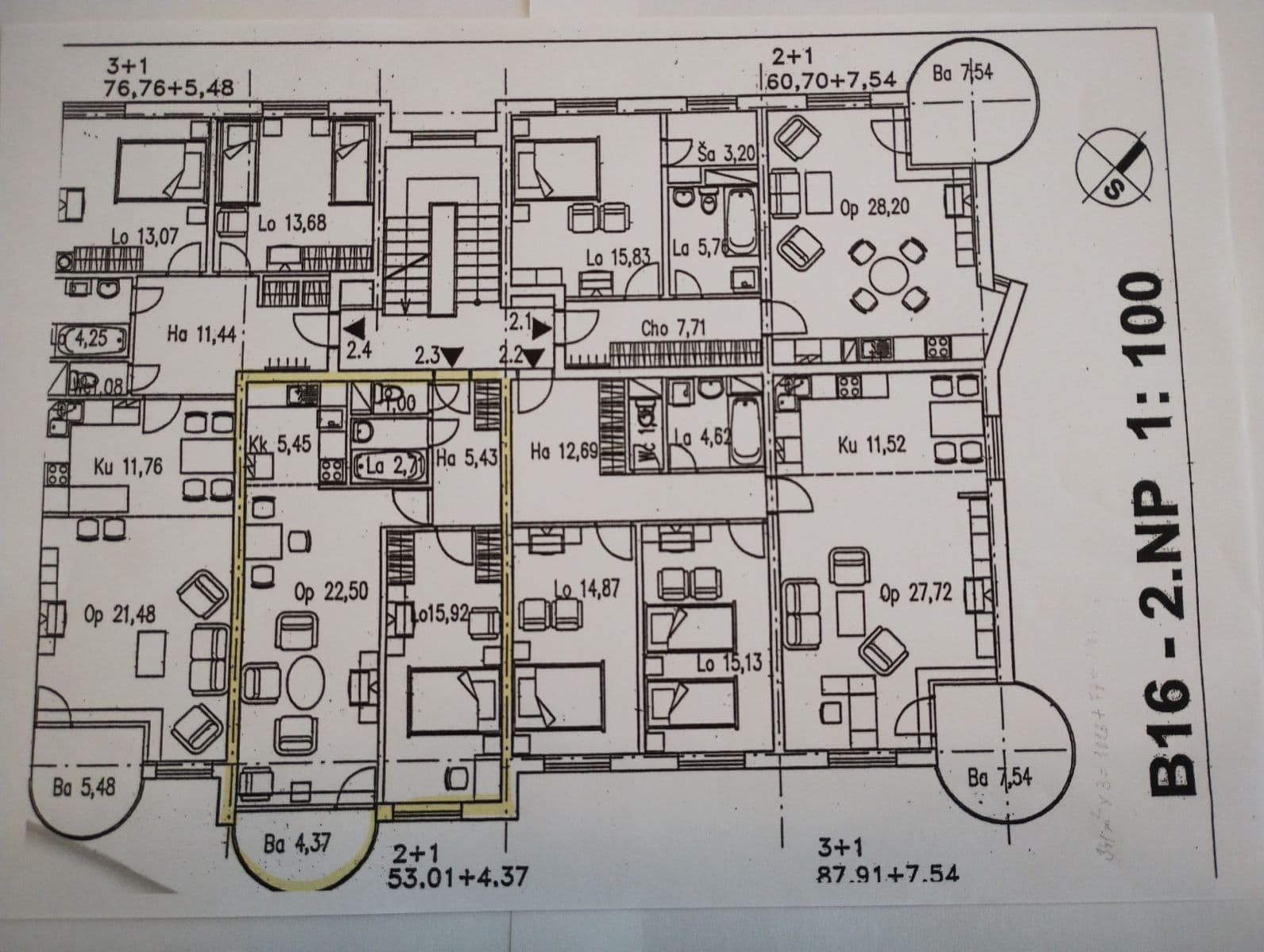 Prenájom bytu 2-izbový 53 m², U Louky, Praha, Praha Prenájom bytu 2-izbový 53 m², U Louky, Praha, Praha