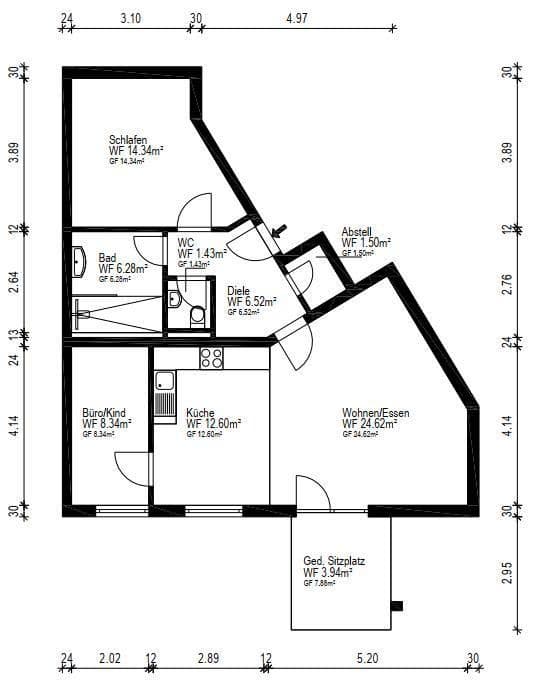 Predaj bytu 3-izbový 80 m², Kirchheim unter Teck, Bádensko-Wurttembersko Predaj bytu 3-izbový 80 m², Kirchheim unter Teck, Bádensko-Wurttembersko