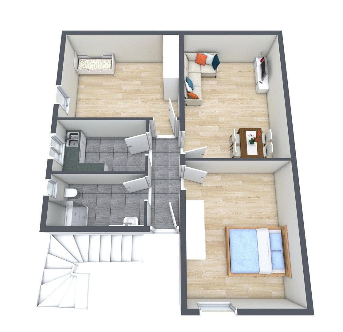 Prenájom bytu 3-izbový 66 m², Fasanenweg 6, Albstadt, Bádensko-Wurttembersko Prenájom bytu 3-izbový 66 m², Fasanenweg 6, Albstadt, Bádensko-Wurttembersko