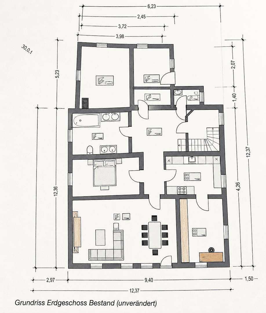Prenájom bytu 3-izbový 127 m², Lauingen (Donau), Bavorsko Prenájom bytu 3-izbový 127 m², Lauingen (Donau), Bavorsko