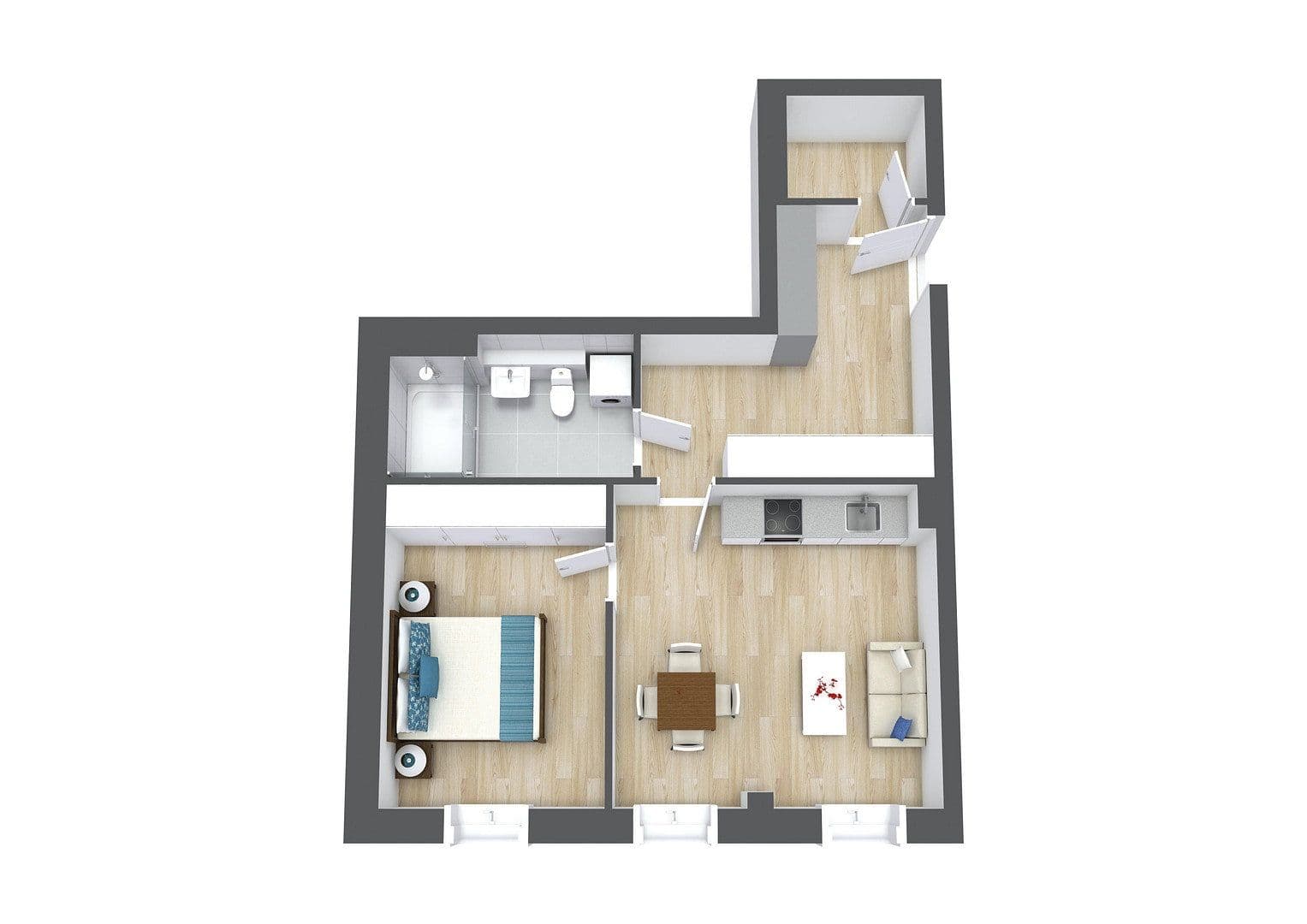 Predaj bytu 2-izbový 53 m², Jakobstal 1, Frontenhausen, Bavorsko Predaj bytu 2-izbový 53 m², Jakobstal 1, Frontenhausen, Bavorsko