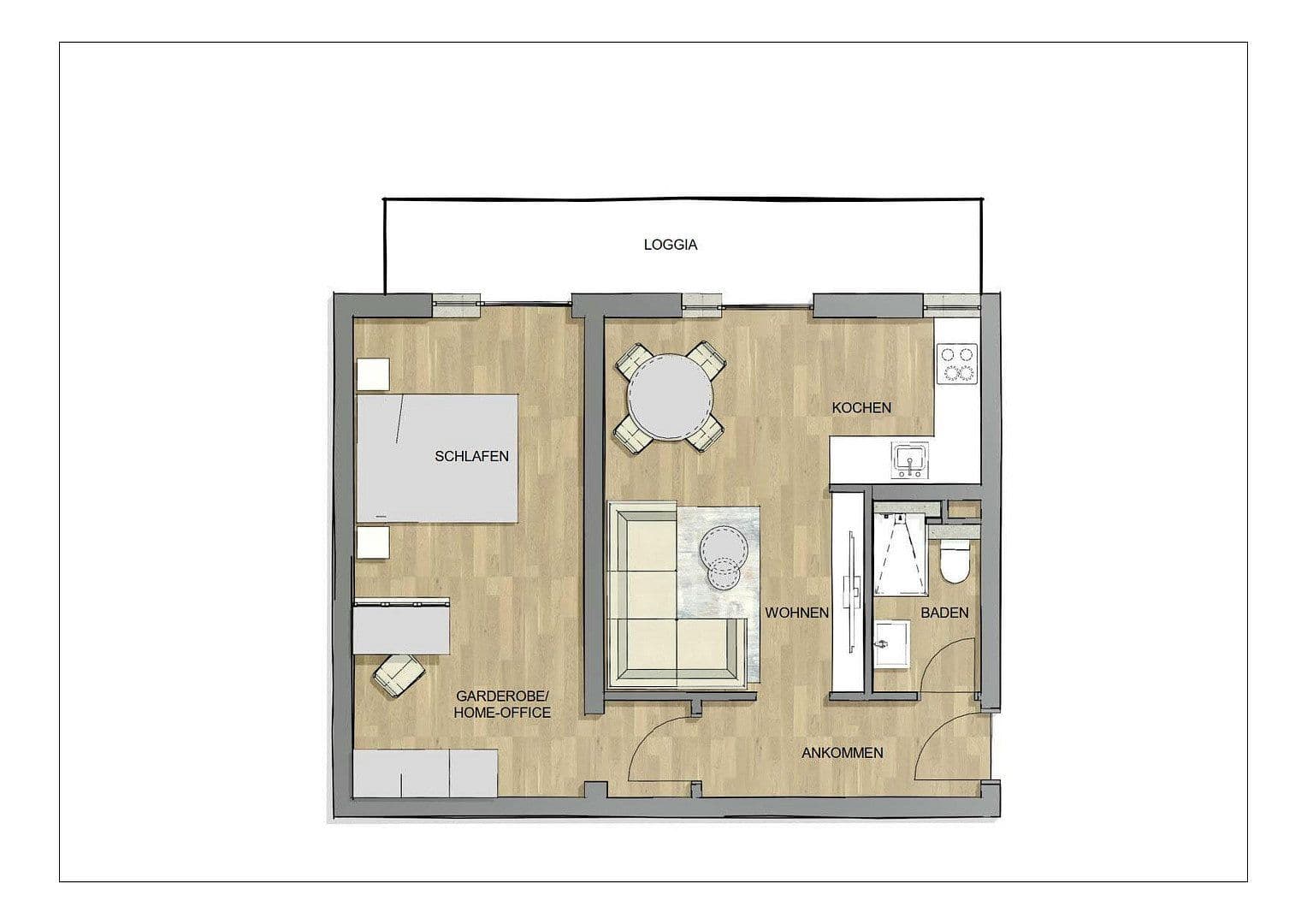 Predaj bytu 2-izbový 54 m², München, Bavorsko Predaj bytu 2-izbový 54 m², München, Bavorsko
